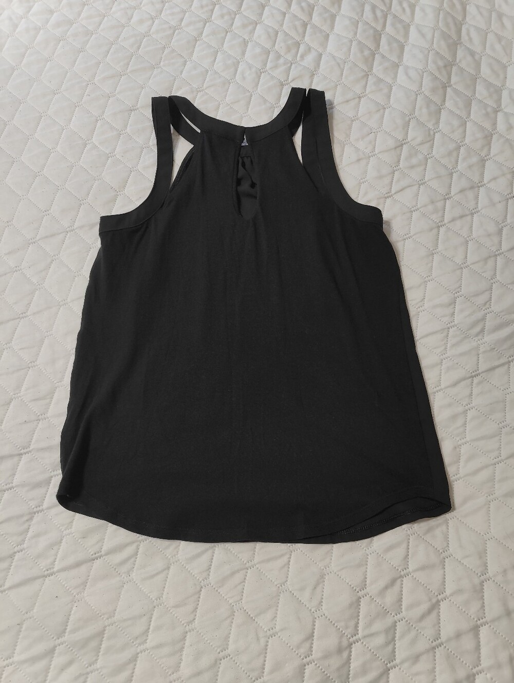 Express Black Sleeveless Blouse Size XS Keyhole Back - Picture 3 of 4